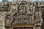 Banteay Kdei temple - fronton of the east gopura III.